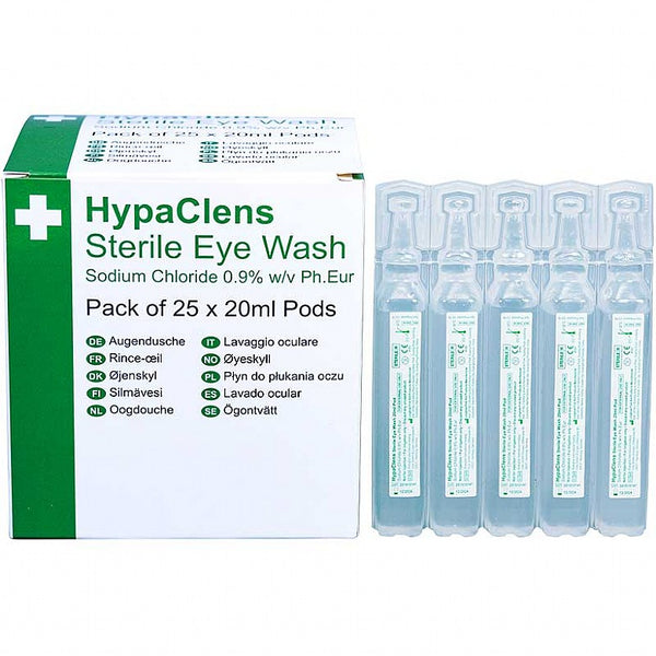 HypaClens 20ml Eyewash Pods (Box of 25)